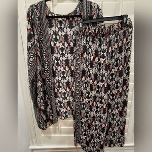 Max Studio Floral Kimono Set- 2 piece